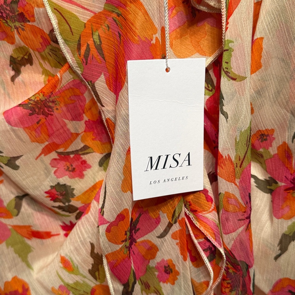 Misa Floral asymmetrical midi ruffle skirt WOMENS size medium NWT - Picture 10 of 17